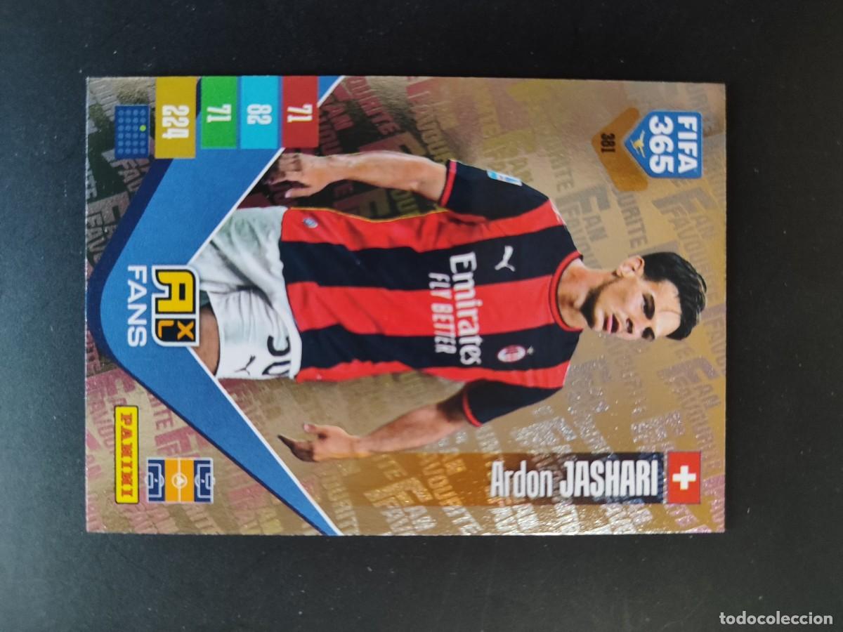 Cromos de f&uacute;tbol: ADRENALYN XL FIFA 365 2027 CARD FANS JASHARI AC MILAN # 381 PANINI