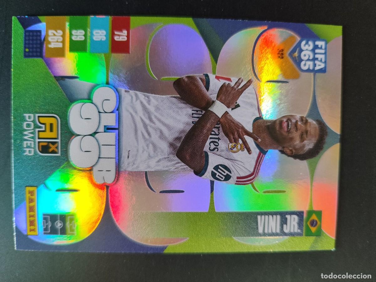 Cromos de f&uacute;tbol: ADRENALYN XL FIFA 365 2027 CARD CLUB99 VINI JR REAL MADRID # 322 PANINI