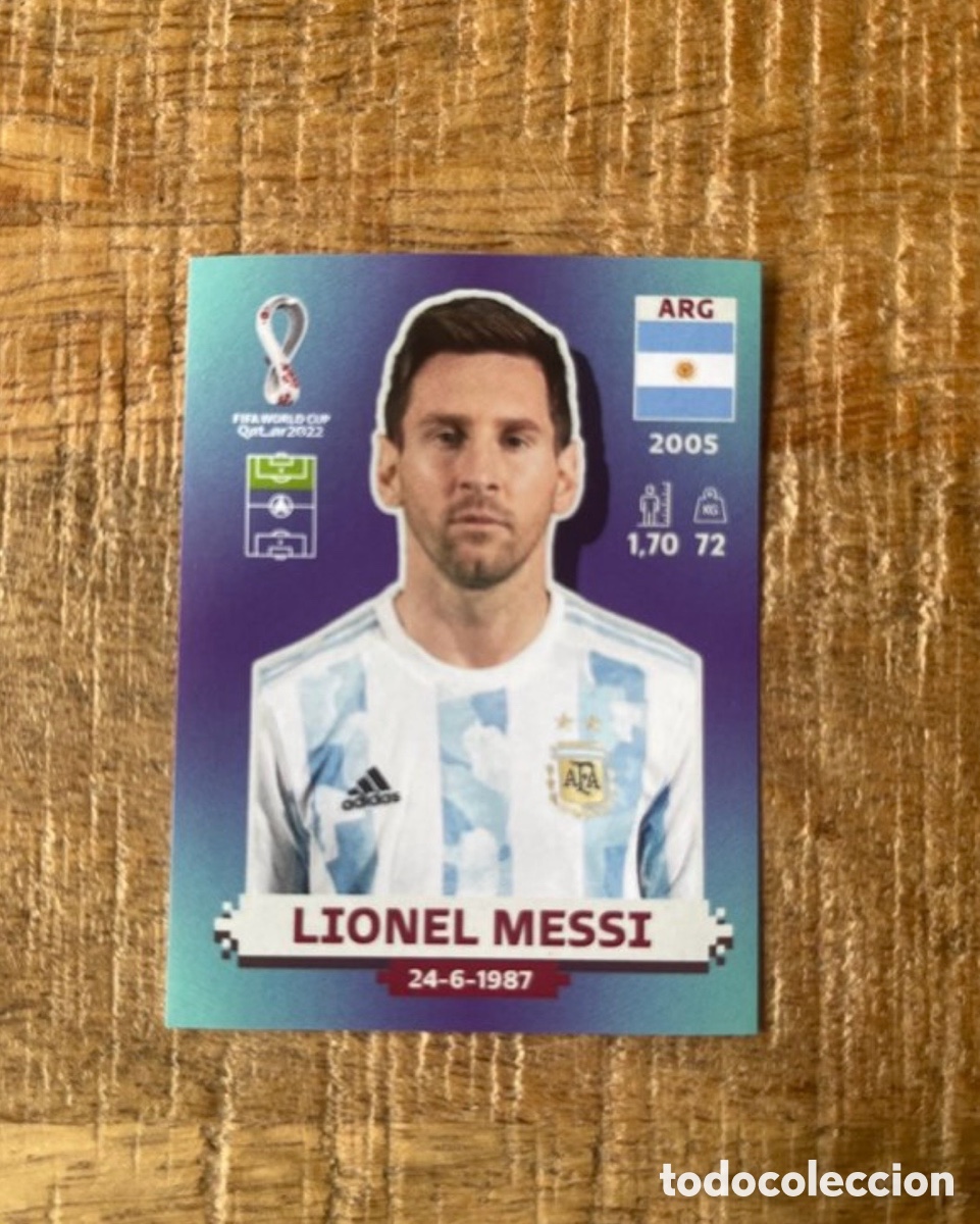 Cromos de f&uacute;tbol: CROMO LIONEL MESSI - ARG 20 - FIFA WORLD CUP MUNDIAL QATAR 2022 - PANINI