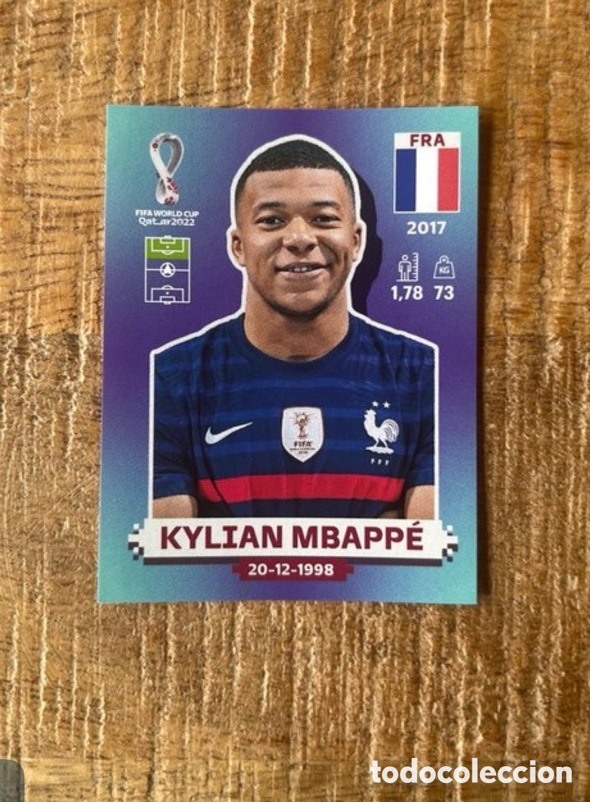 Cromos de f&uacute;tbol: CROMO KYLIAN MBAPPE - FRA19 - FIFA WORLD CUP MUNDIAL QATAR 2022 - PANINI
