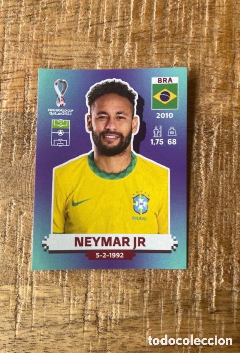 Cromos de f&uacute;tbol: CROMO NEYMAR JR - BRA17 - FIFA WORLD CUP MUNDIAL QATAR 2022 - PANINI