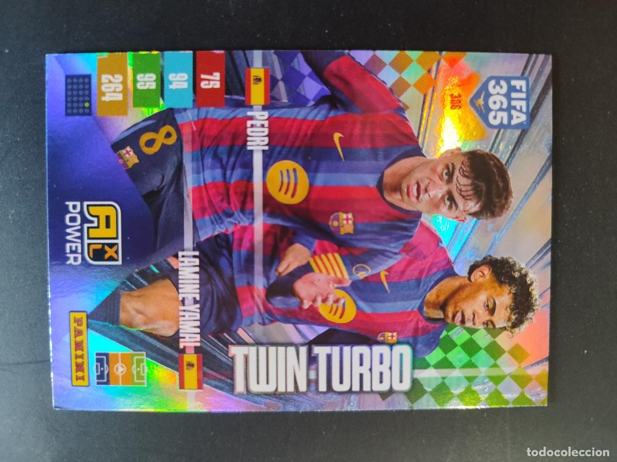 Cromos de f&uacute;tbol: ADRENALYN XL FIFA 365 2027 CARD TWIN TURBO PEDRI/LAMINE YAMAL FC BARCELONA # 306 PANINI