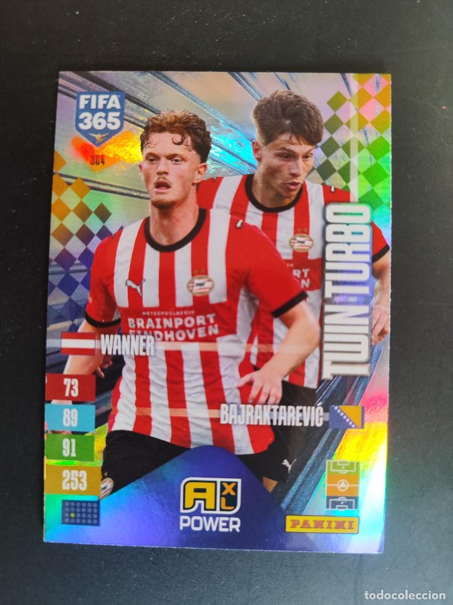 Fu&szlig;ball-Sticker: ADRENALYN XL FIFA 365 2027 CARD TWIN TURBO WARNER/BAJAKTAREVIC PSV # 304 PANINI