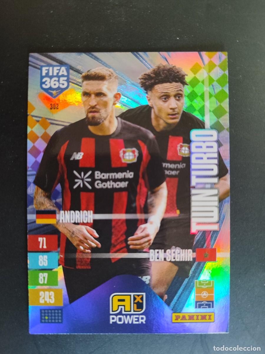 Fu&szlig;ball-Sticker: ADRENALYN XL FIFA 365 2027 CARD TWIN TURBO ANDRICH/BEN SEGHIR LEVERKUSEN # 302 PANINI