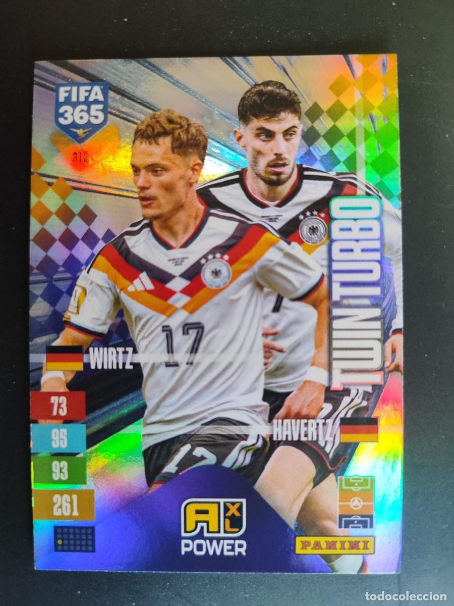 Fu&szlig;ball-Sticker: ADRENALYN XL FIFA 365 2027 CARD TWIN TURBO WIRTZ/KAI HAVERTZ ALEMANIA # 312 PANINI