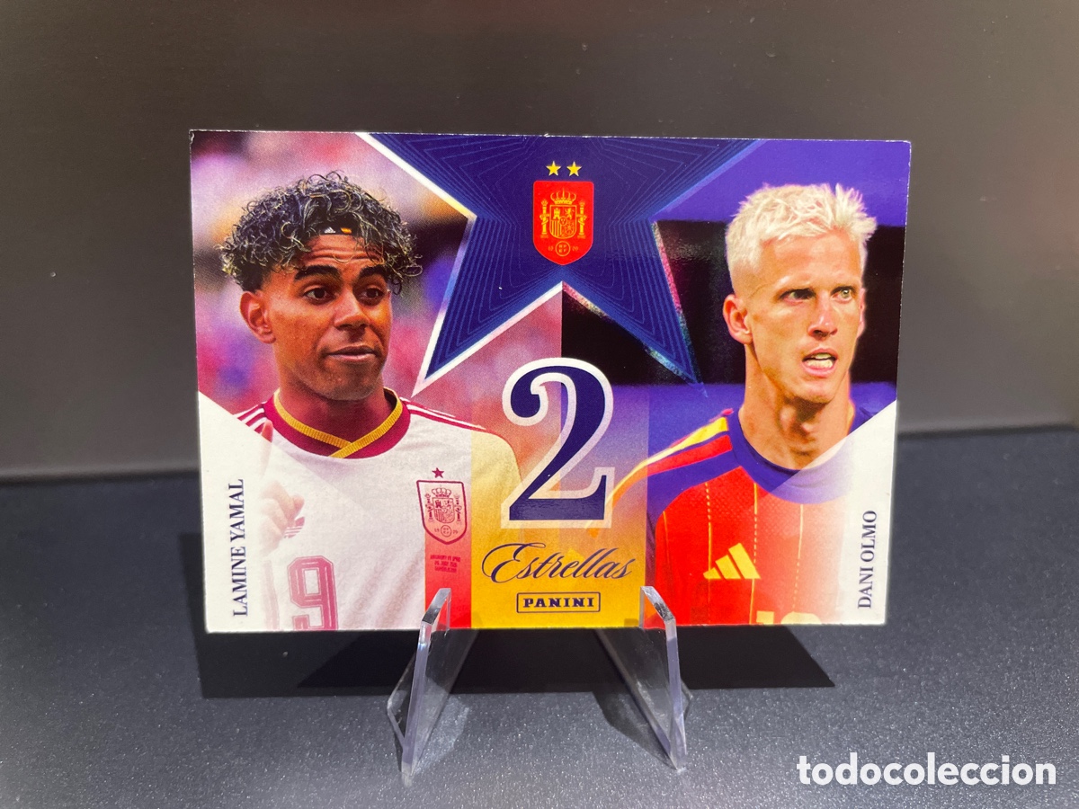 Cartes &agrave; collectionner de Football: Lamine Yamal Dani Olmo 49 2 Estrellas Pasion Espa&ntilde;a Panini Club 2026 Seleccion Espa&ntilde;ola