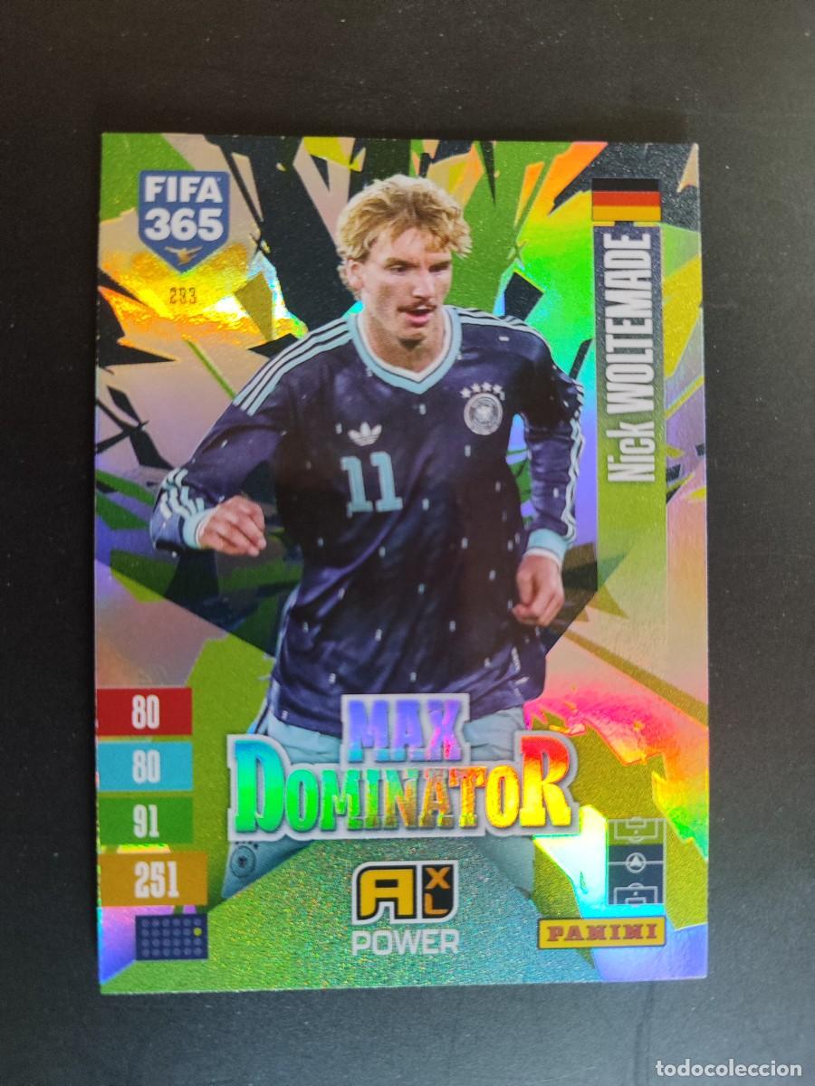 Cromos de f&uacute;tbol: ADRENALYN XL FIFA 365 2027 CARD MAX DOMINATOR WOLTEMADE ALEMANIA # 293 PANINI