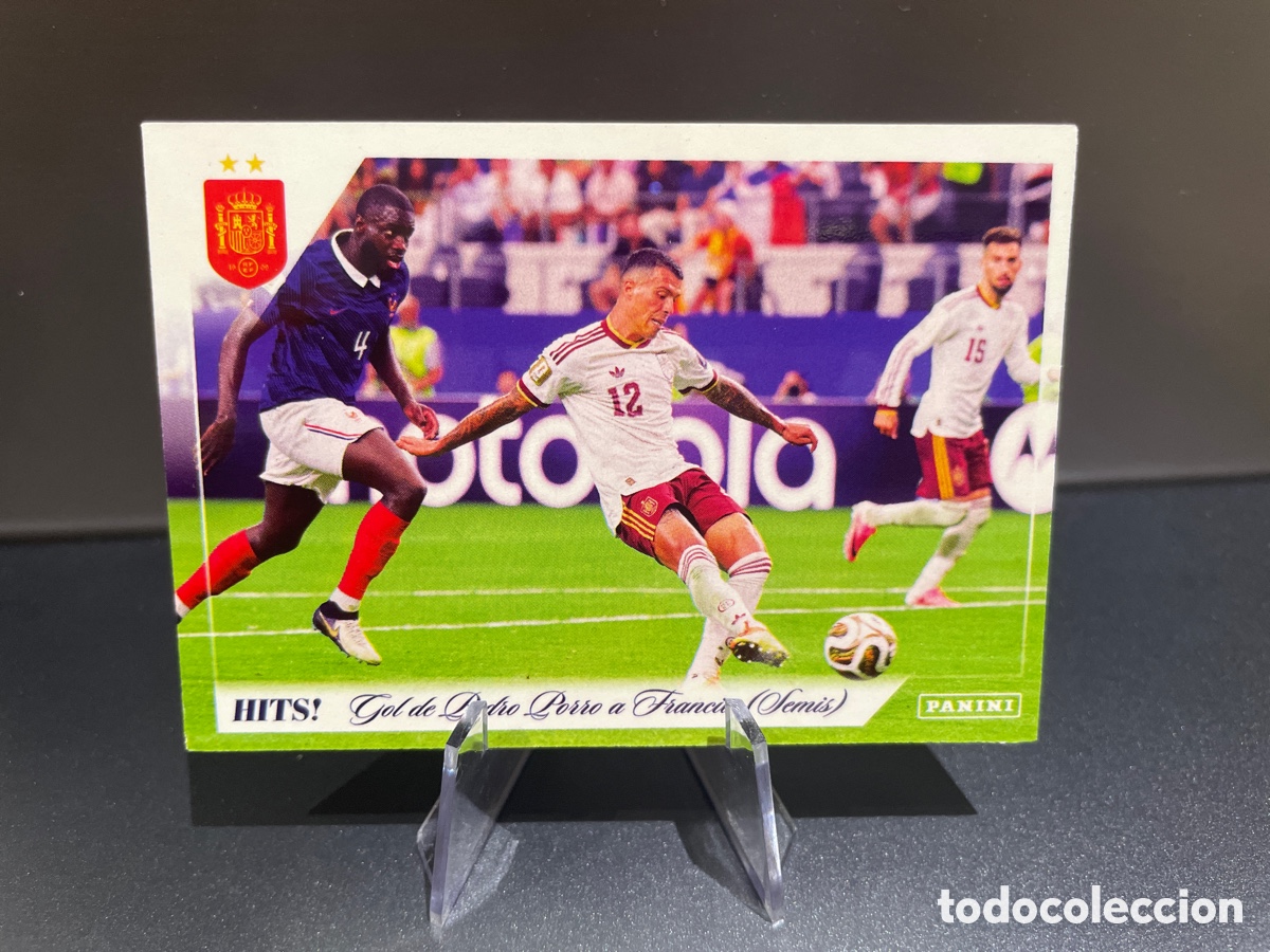 Figurine di Calcio: Pedro Porro Francia se Rinde 55 Hits! Pasion Espa&ntilde;a Panini Club 2026 Seleccion Espa&ntilde;ola