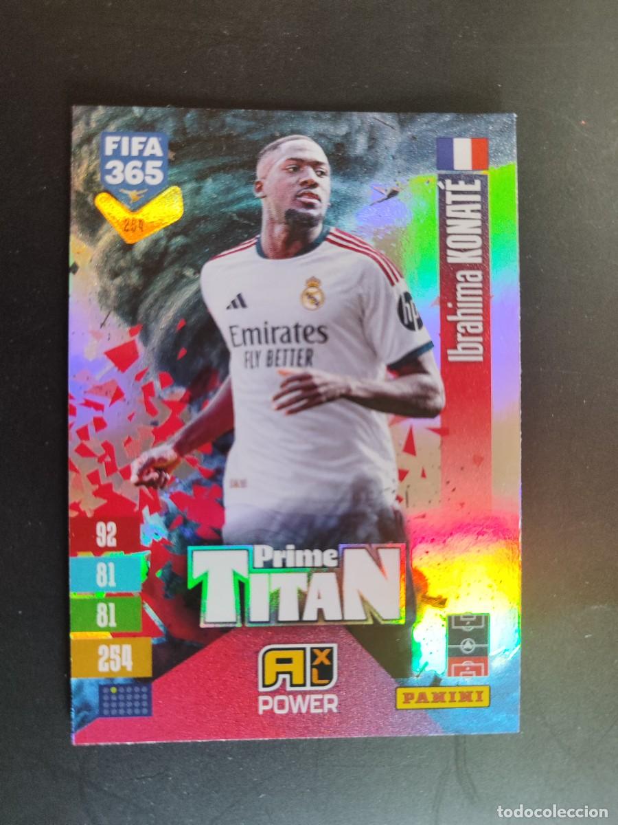 Cromos de f&uacute;tbol: ADRENALYN XL FIFA 365 2027 CARD TITAN KONATE REAL MADRID # 254 PANINI