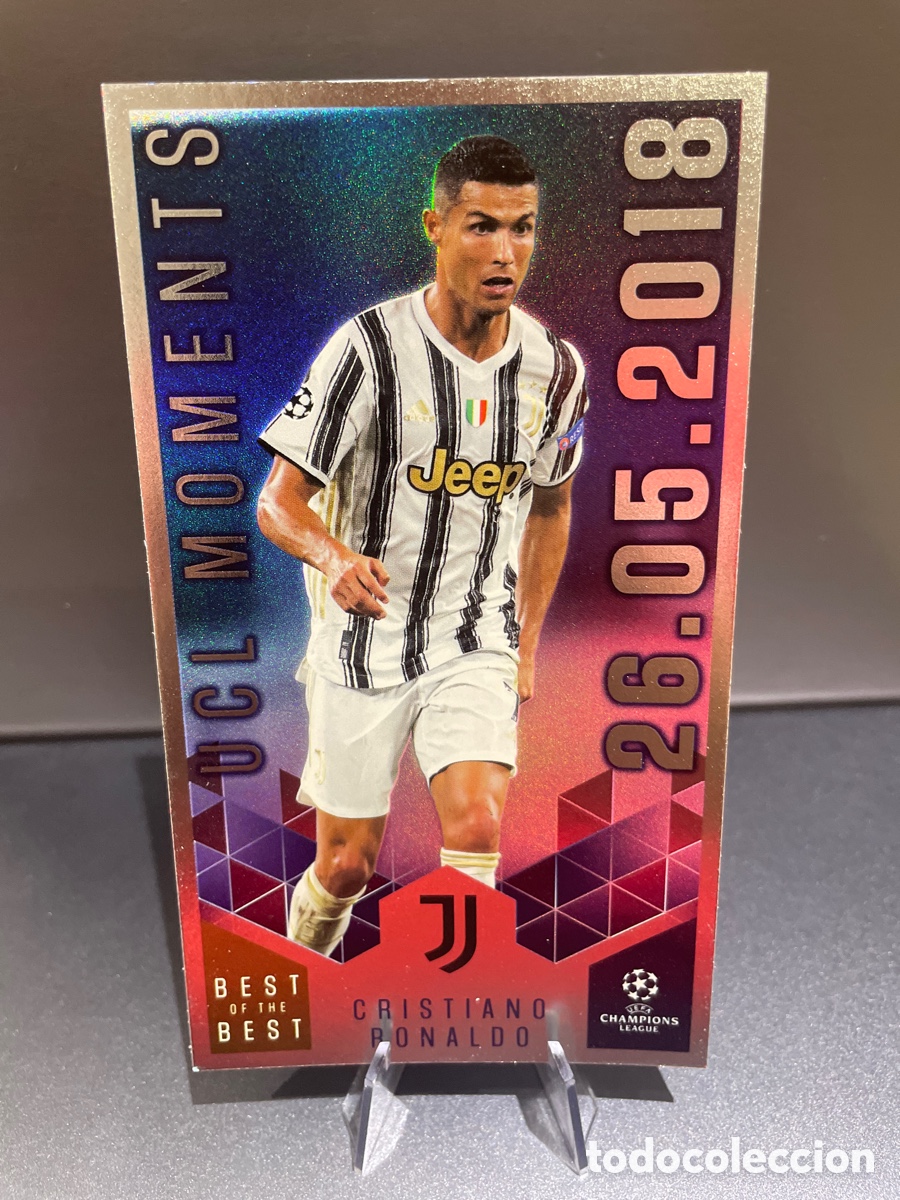 Cartes &agrave; collectionner de Football: Cristiano Ronaldo 158 UCL Moments Best of the Best UCL 2020-21 Topps Juventus