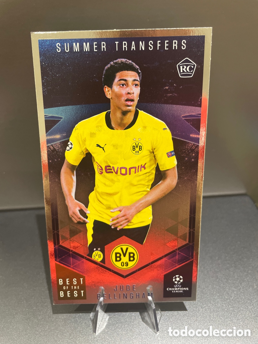 Cartes &agrave; collectionner de Football: Bellingham 122 Rookie Summer Transfers Best of the Best UCL 2020-21 Topps Borussia Dortmund