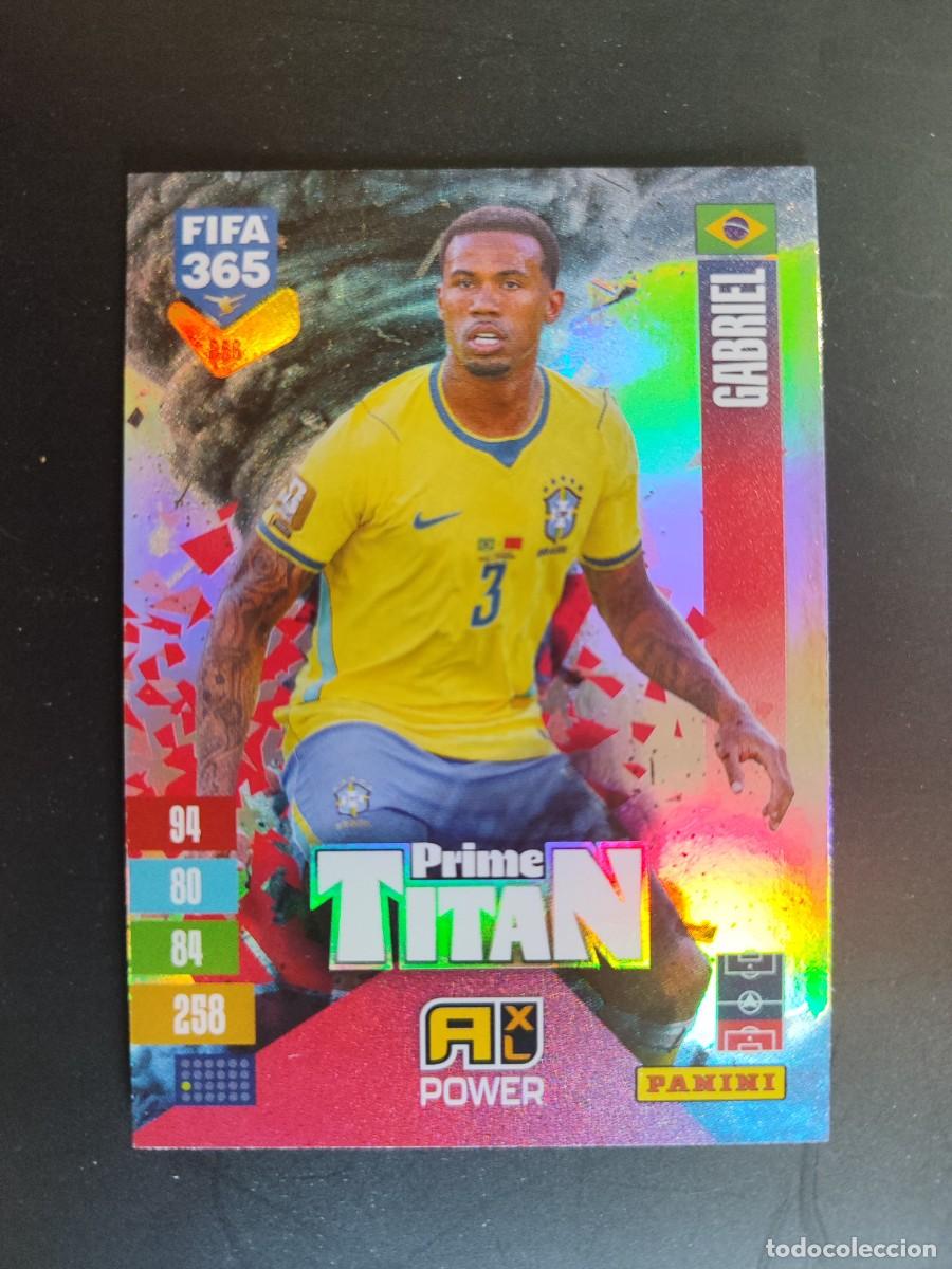 Cromos de f&uacute;tbol: ADRENALYN XL FIFA 365 2027 CARD TITAN GABRIEL BRASIL # 256 PANINI