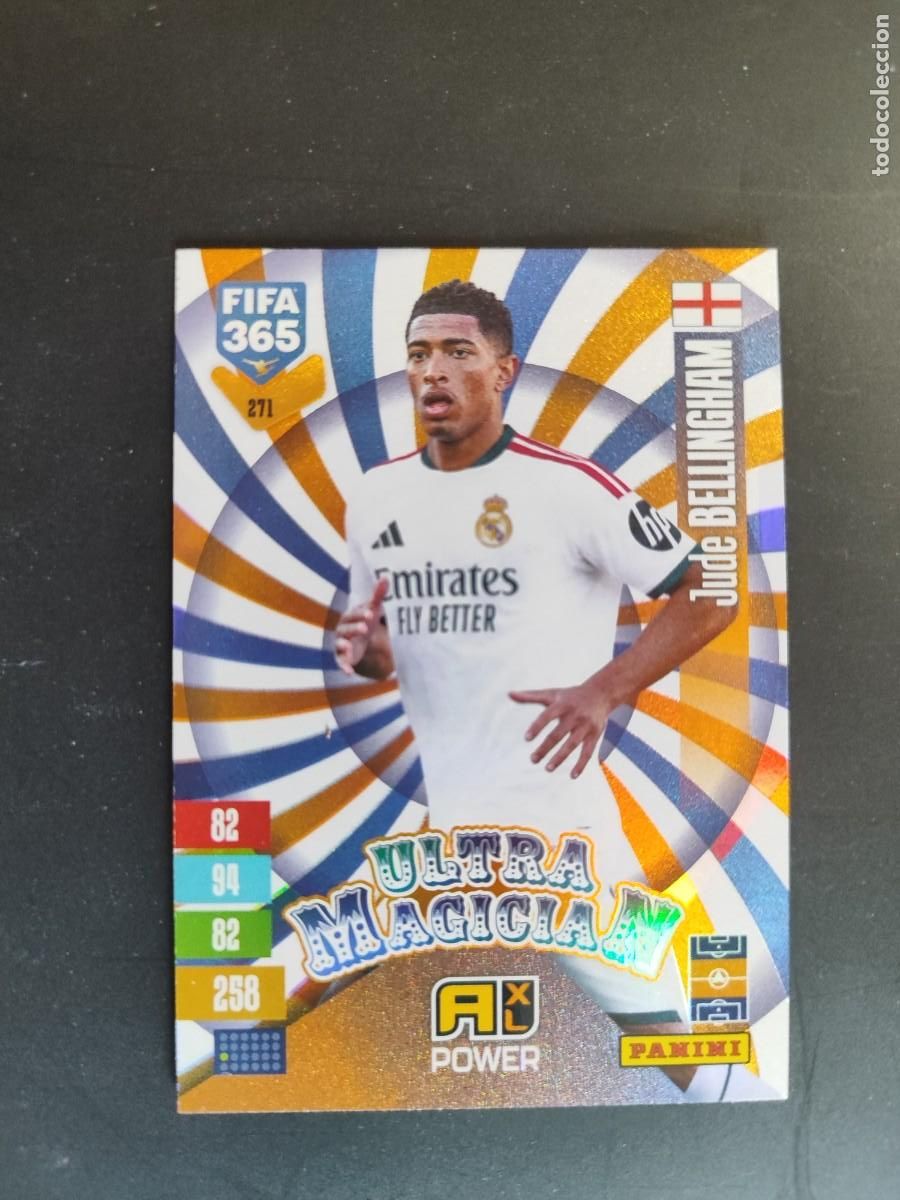 Figurine di Calcio: ADRENALYN XL FIFA 365 2027 CARD ULTRA MAGICIAN BELLINGHAM REAL MADRID # 271 PANINI