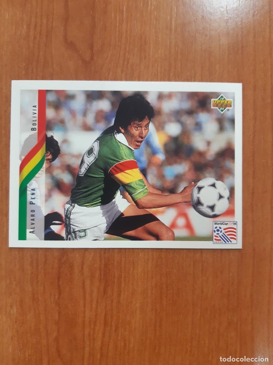 Cromos de f&uacute;tbol: N&deg;222 ALVARO PE&Ntilde;A BOLIVIA WORLD CUP USA 94 UPPER DECK 1994