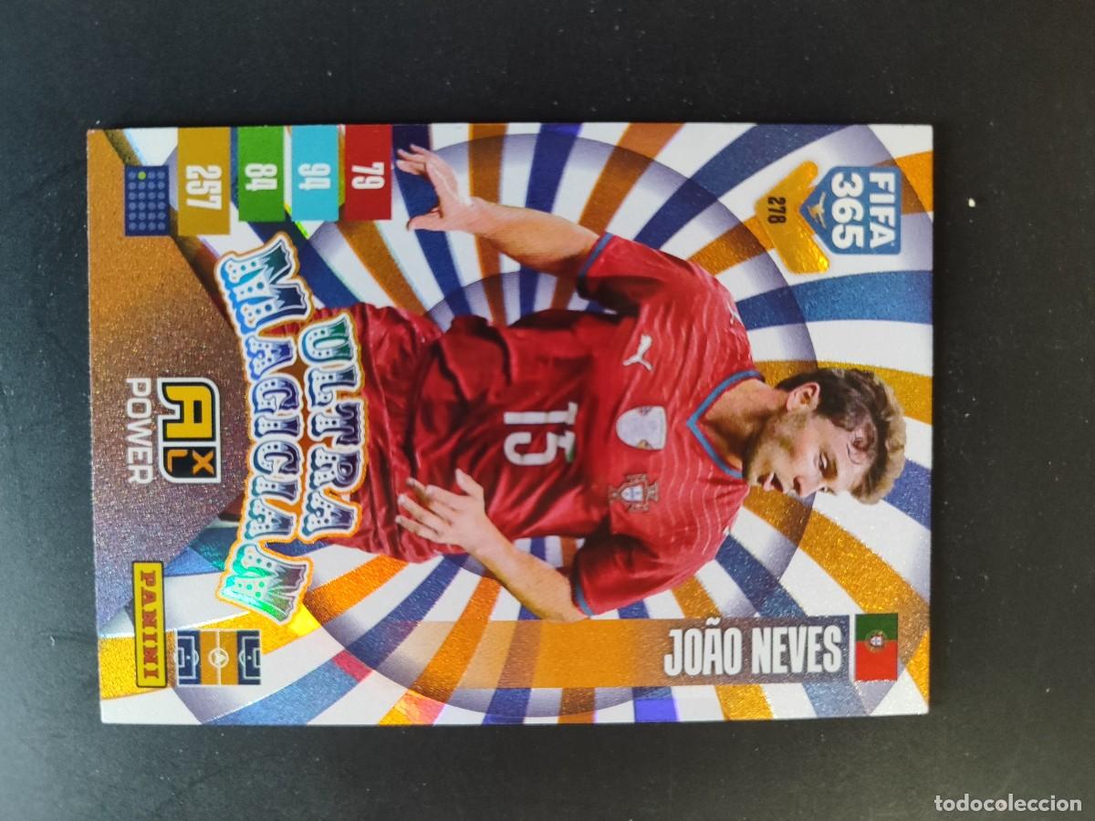 Cromos de f&uacute;tbol: ADRENALYN XL FIFA 365 2027 CARD ULTRA MAGICIAN JOAO NEVES PORTUGAL # 278 PANINI