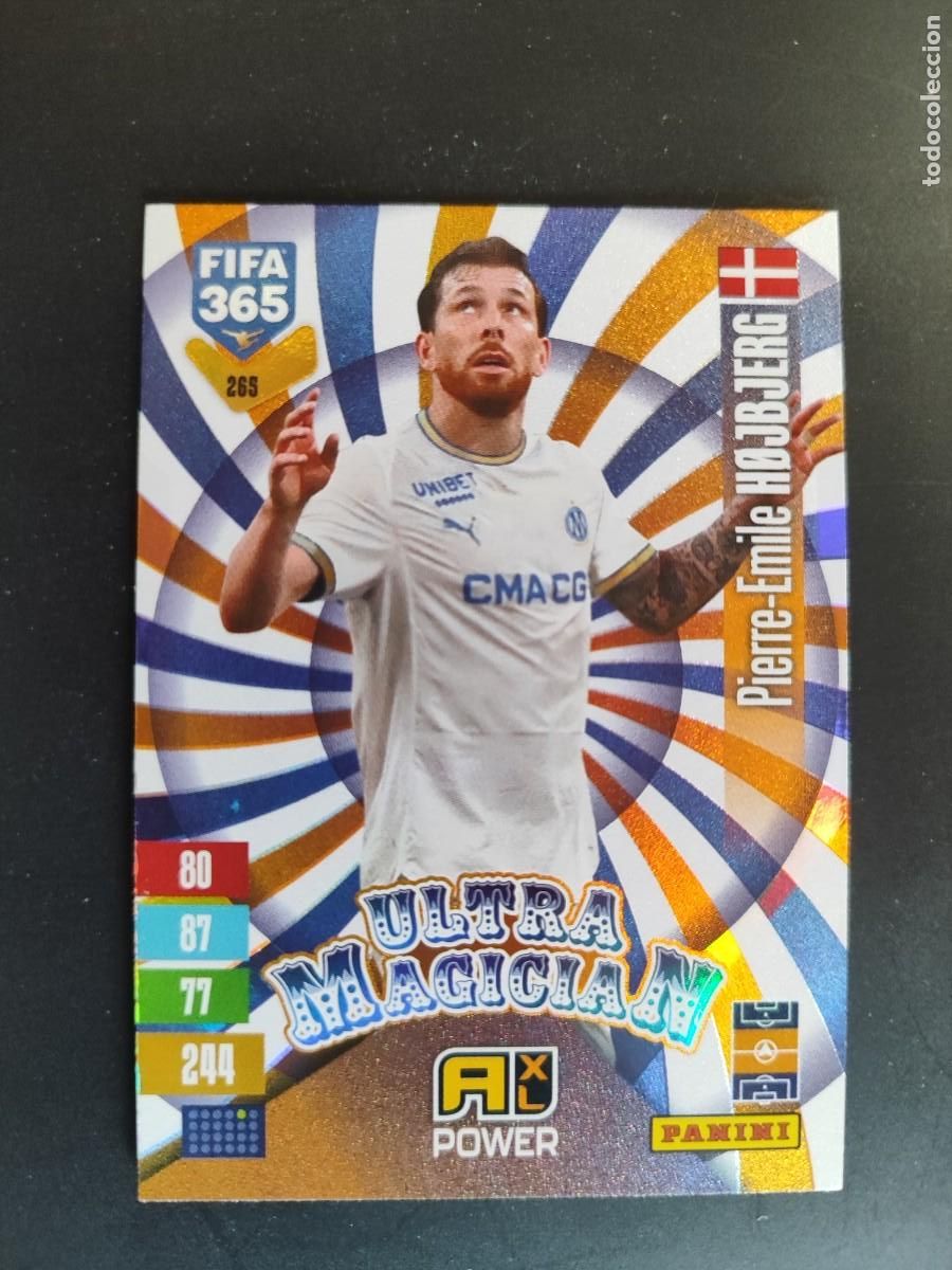 Figurine di Calcio: ADRENALYN XL FIFA 365 2027 CARD ULTRA MAGICIAN HOJBJERG MARSELLA # 265 PANINI