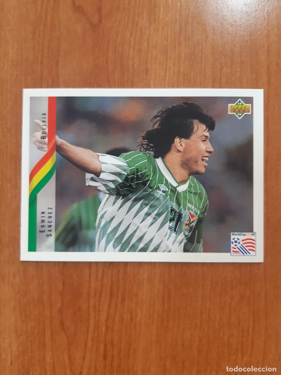 Cromos de f&uacute;tbol: N&deg;215 ERWIN S&Aacute;NCHEZ BOLIVIA WORLD CUP USA 94 UPPER DECK 1994