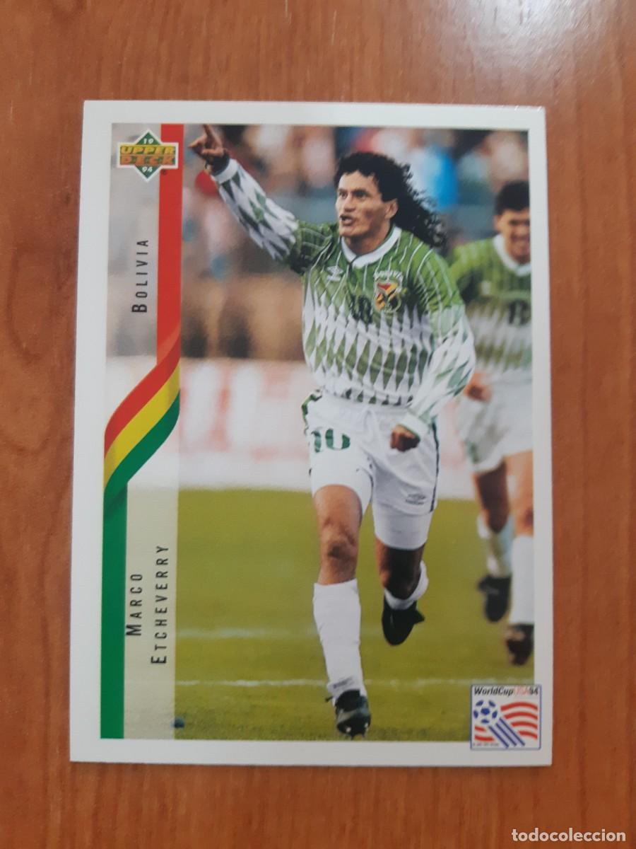 Cromos de f&uacute;tbol: N&deg;214 MARCO ETCHEVERRY BOLIVIA WORLD CUP USA 94 UPPER DECK 1994