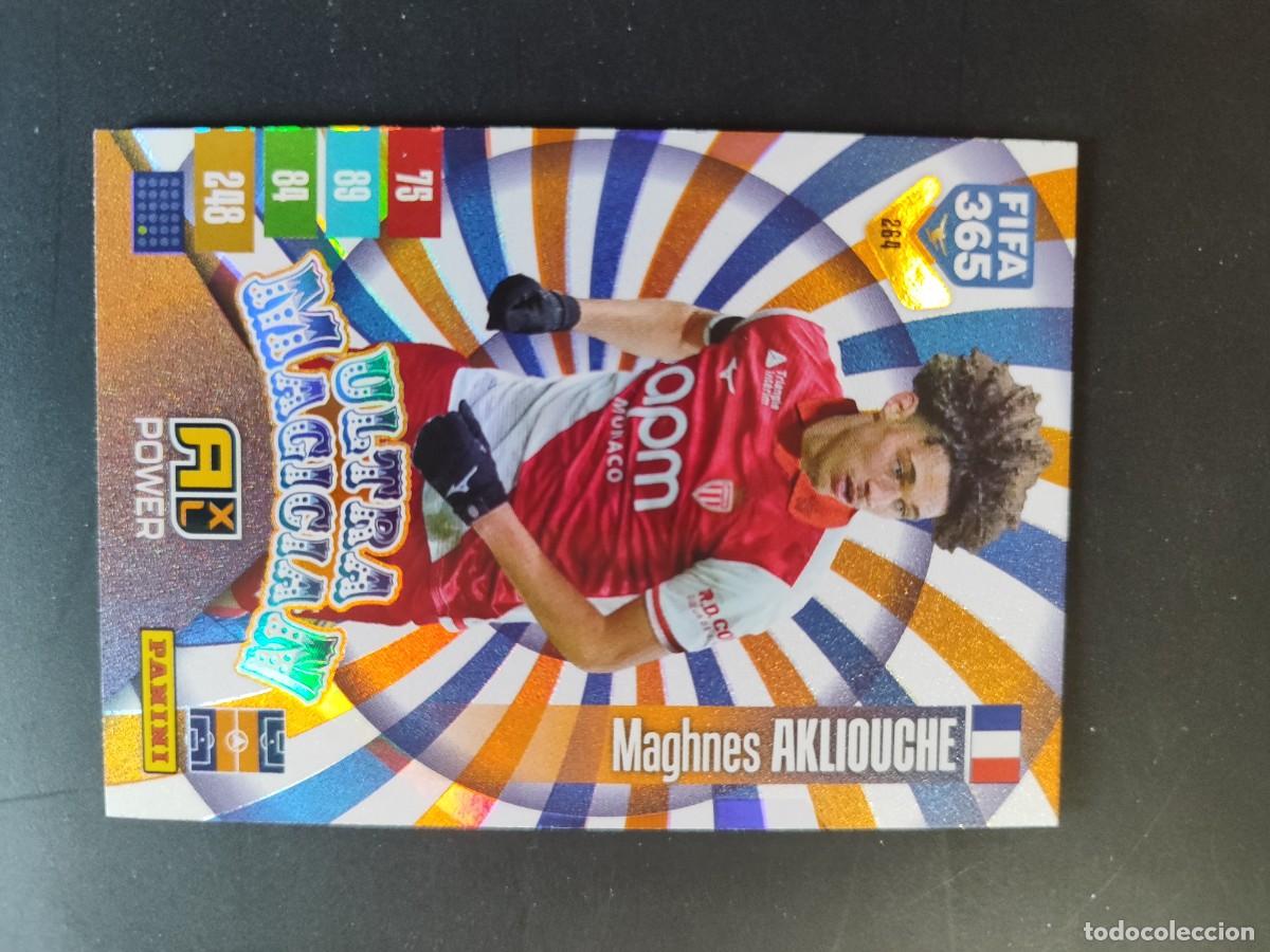 Cromos de f&uacute;tbol: ADRENALYN XL FIFA 365 2027 CARD ULTRA MAGICIAN AKLIOUCHE MONACO # 264 PANINI