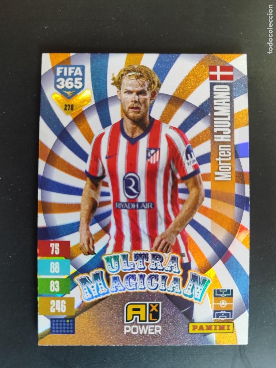 Figurine di Calcio: ADRENALYN XL FIFA 365 2027 CARD ULTRA MAGICIAN HJULMAND AT MADRID # 279 PANINI