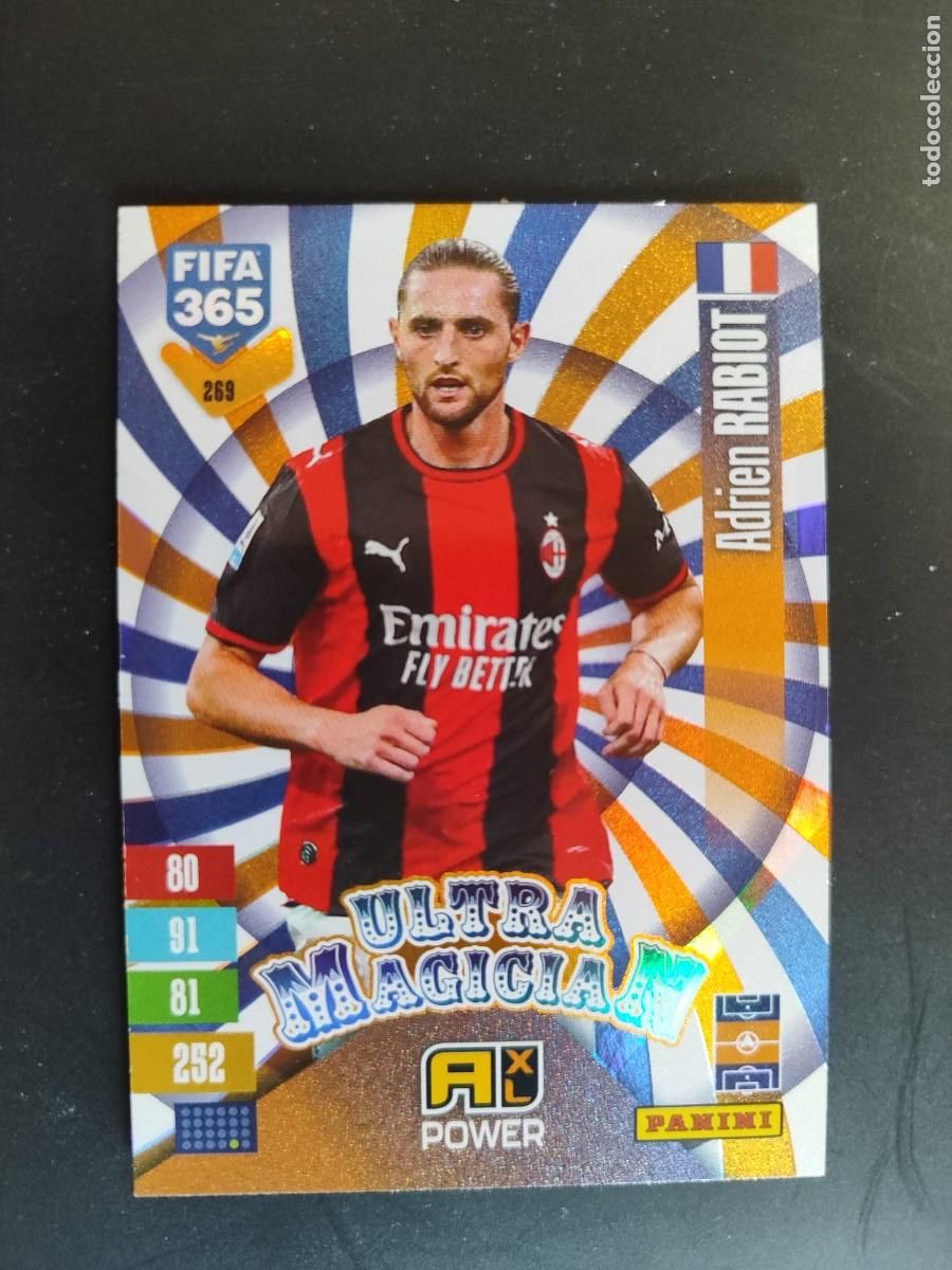Figurine di Calcio: ADRENALYN XL FIFA 365 2027 CARD ULTRA MAGICIAN RABIOT AC MILAN # 269 PANINI