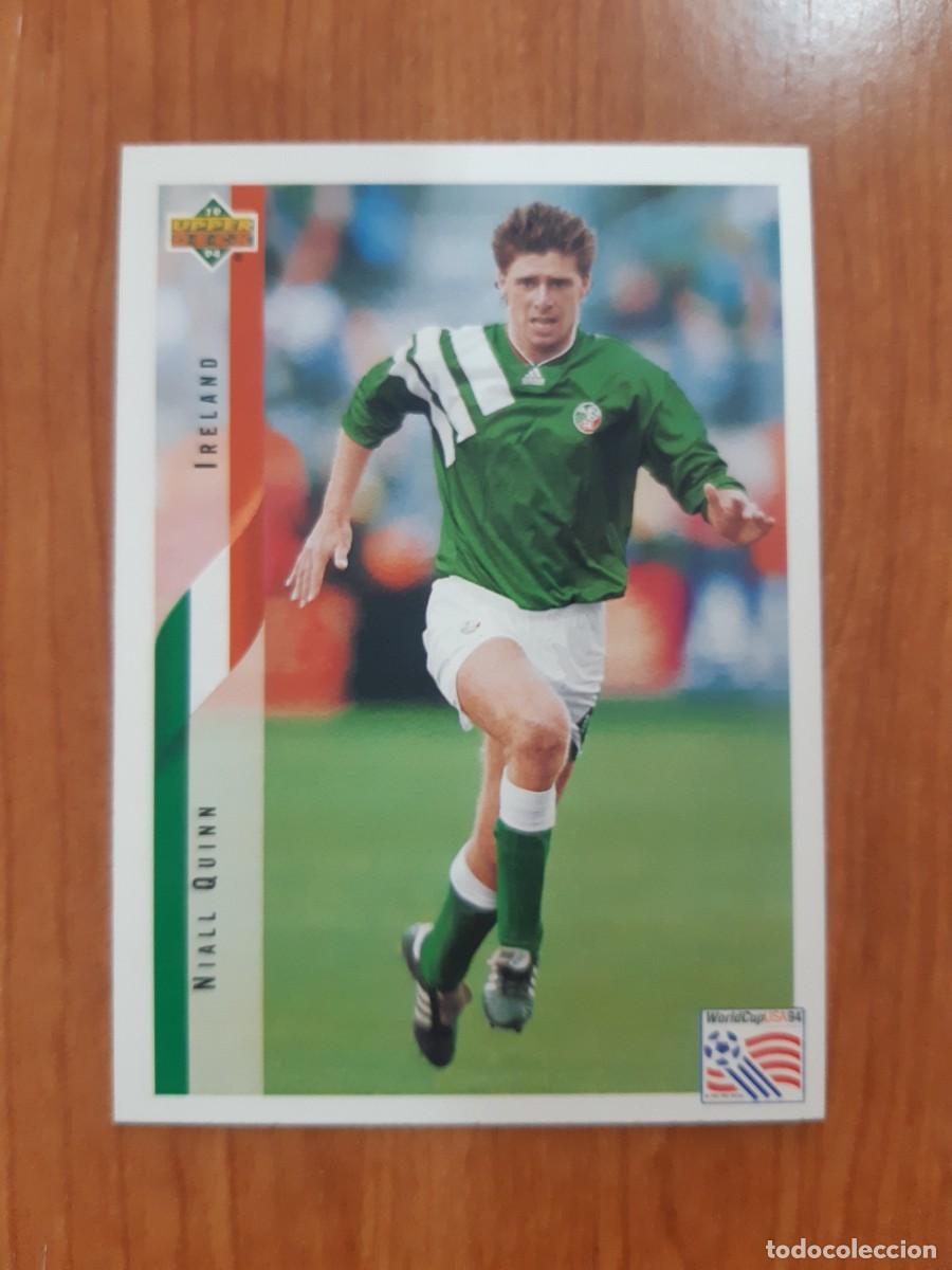 Cromos de f&uacute;tbol: N&deg;210 NIALL QUINN IRLANDA WORLD CUP USA 94 UPPER DECK 1994
