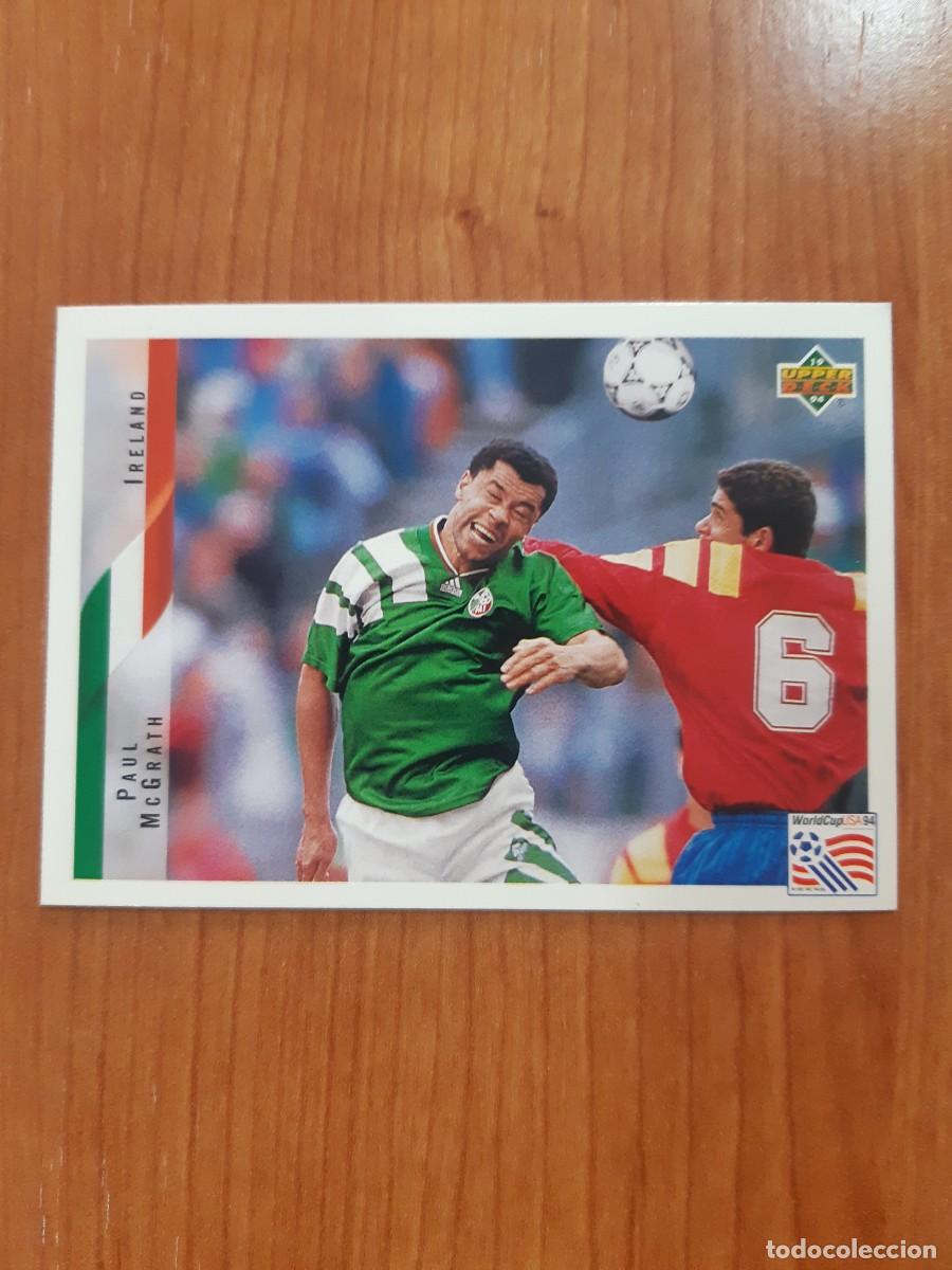 Cromos de f&uacute;tbol: N&deg;202 PAUL MCGRATH IRLANDA WORLD CUP USA 94 UPPER DECK 1994