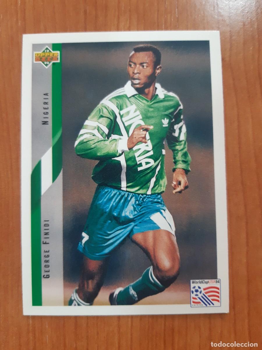 Cromos de f&uacute;tbol: N&deg;199 GEORGE FINIDI NIGERIA WORLD CUP USA 94 UPPER DECK 1994