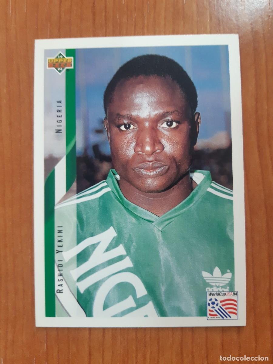 Cromos de f&uacute;tbol: N&deg;198 RASHIDI YEKINI NIGERIA WORLD CUP USA 94 UPPER DECK 1994