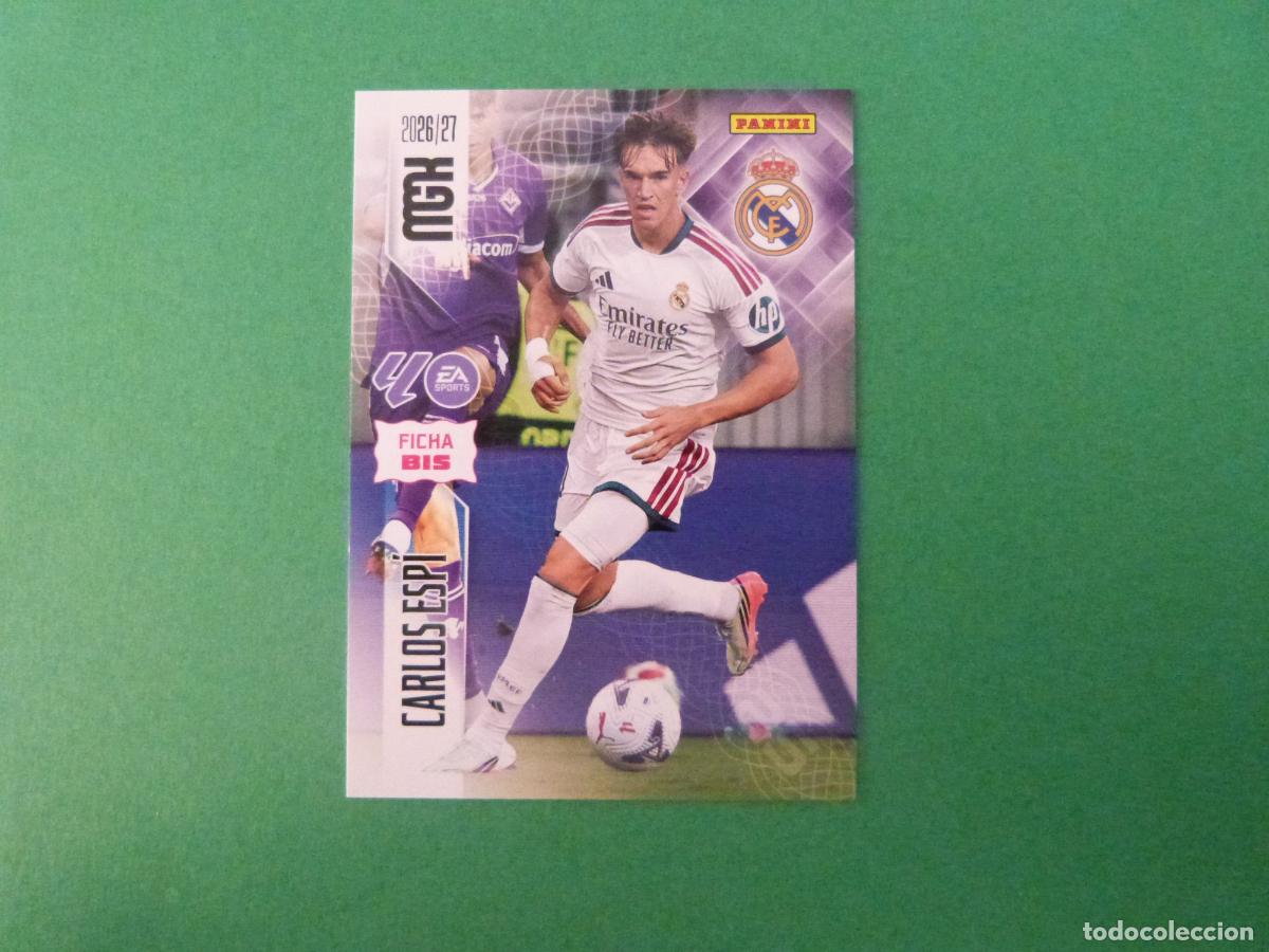 Cromos de f&uacute;tbol: TRADING CARD FUTBOL CARLOS ESP&Iacute; REAL MADRID C.F. N&ordm; 233 BIS LIGA MEGACRACKS 2026-2027/26-27