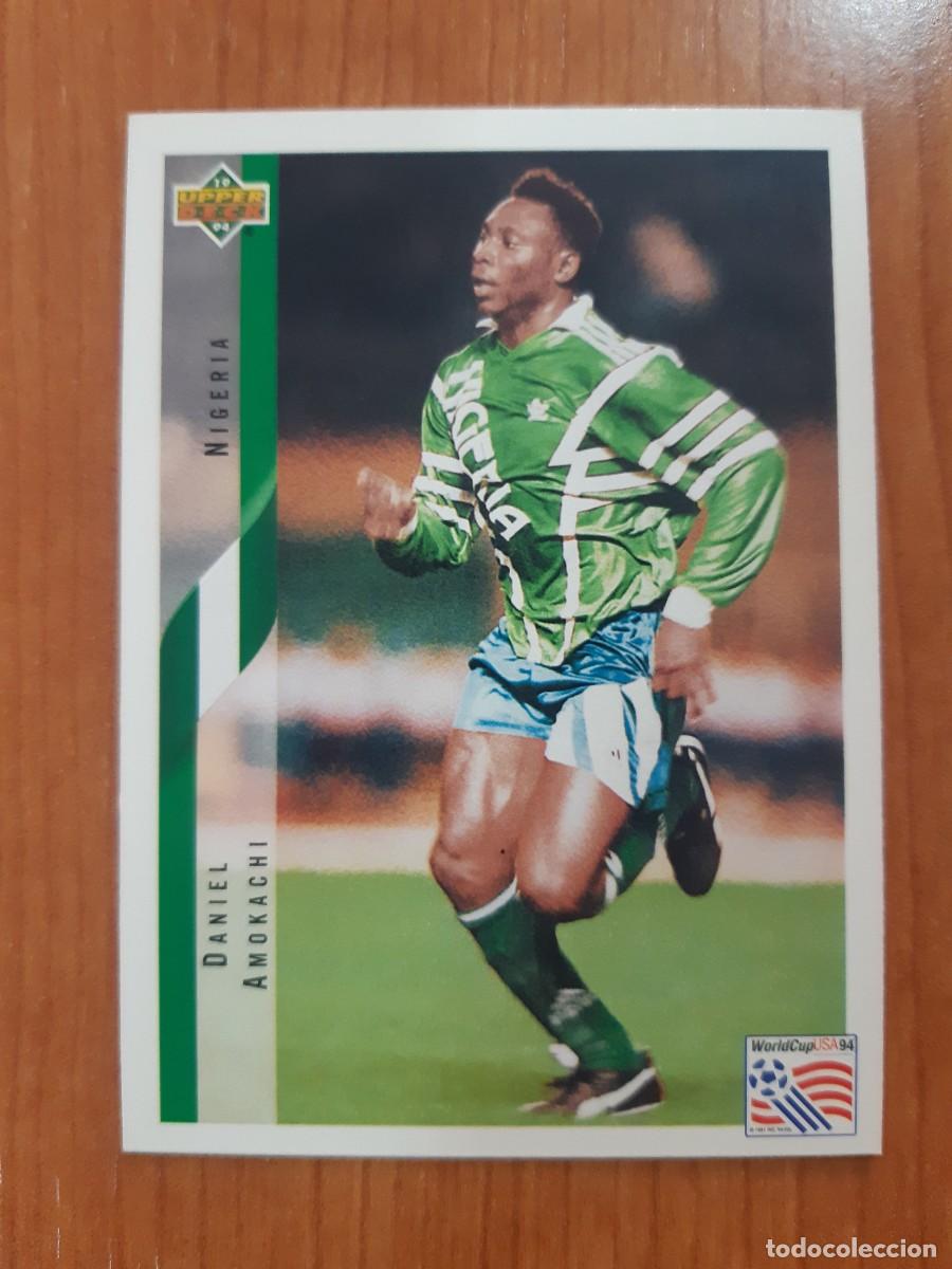 Cromos de f&uacute;tbol: N&deg;197 DANIEL AMOKACHI NIGERIA WORLD CUP USA 94 UPPER DECK 1994