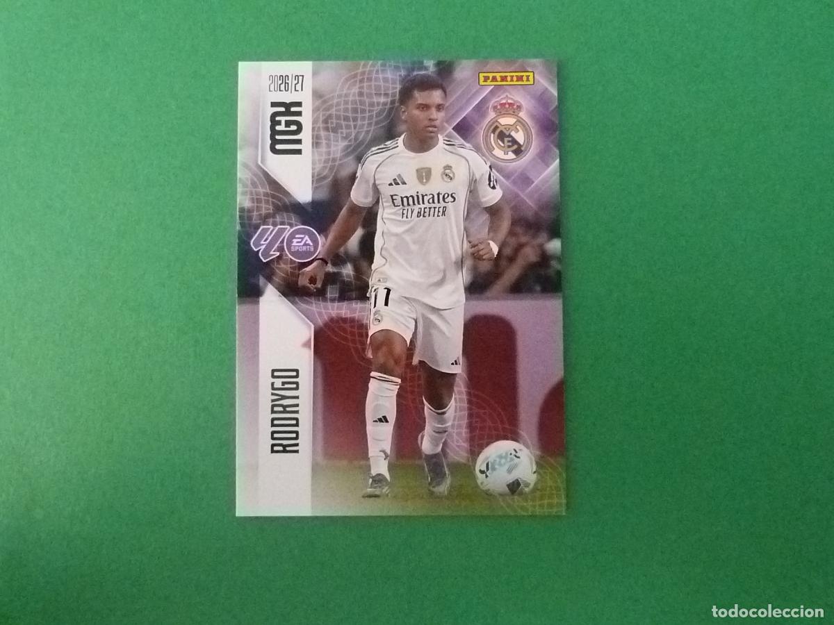 Cromos de f&uacute;tbol: TRADING CARD FUTBOL RODRIGO REAL MADRID C.F. N&ordm; 231 LIGA MEGACRACKS 2026-2027/26-27