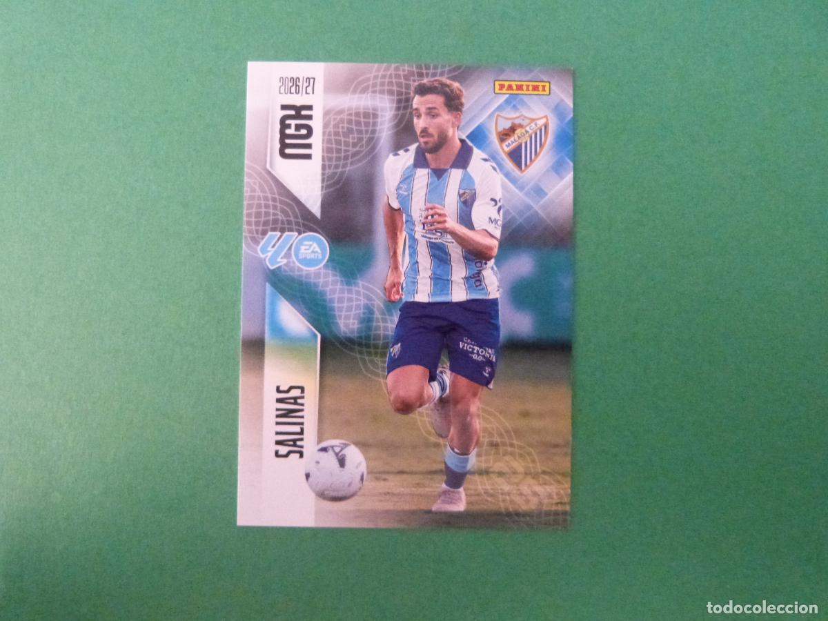 Cromos de f&uacute;tbol: TRADING CARD FUTBOL SALINAS MALAGA C.F. N&ordm; 243 LIGA MEGACRACKS 2026-2027/26-27