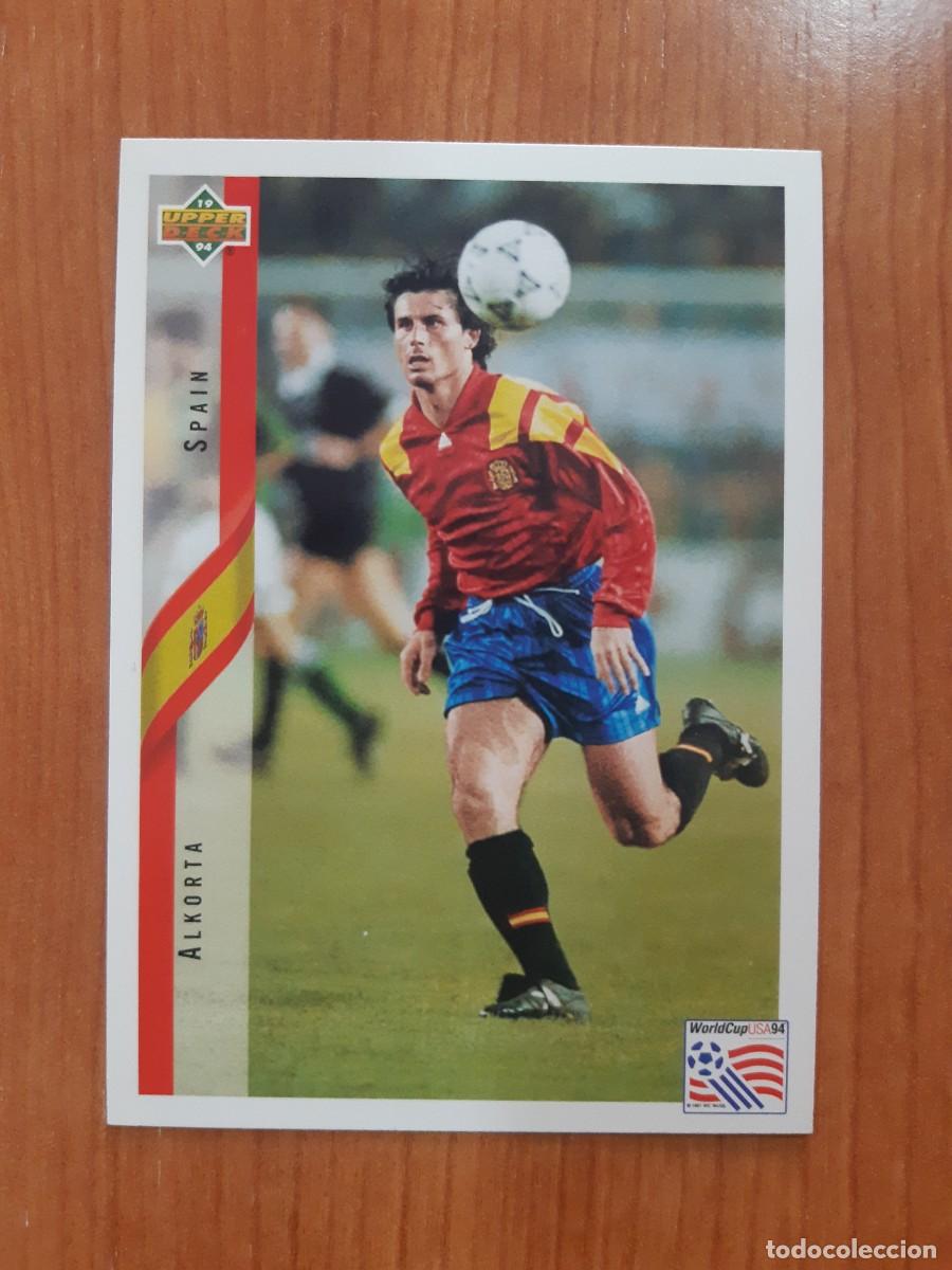 Cromos de f&uacute;tbol: N&deg;193 ALKORTA SPAIN ESPA&Ntilde;A WORLD CUP USA 94 UPPER DECK 1994