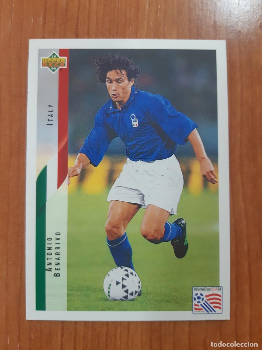Cromos de f&uacute;tbol: N&deg;165 ANTONIO BENARRIVO ITALY ITALIA WORLD CUP USA 94 UPPER DECK 1994