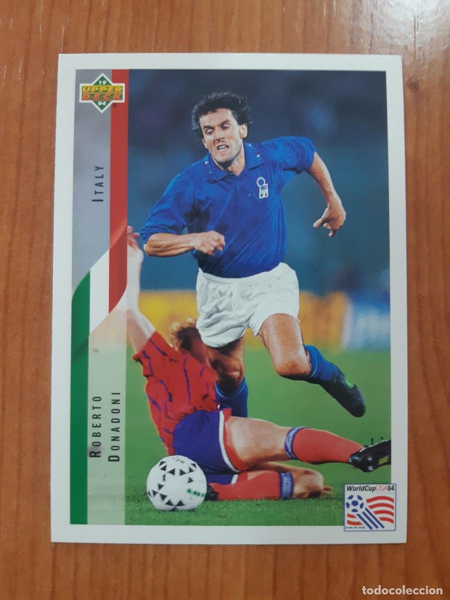 Cromos de f&uacute;tbol: N&deg;161 ROBERTO DONADONI ITALY ITALIA WORLD CUP USA 94 UPPER DECK 1994