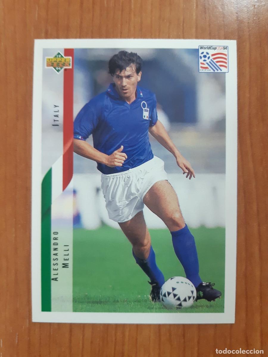 Cromos de f&uacute;tbol: N&deg;160 ALESSANDRO MELLI ITALY ITALIA WORLD CUP USA 94 UPPER DECK 1994