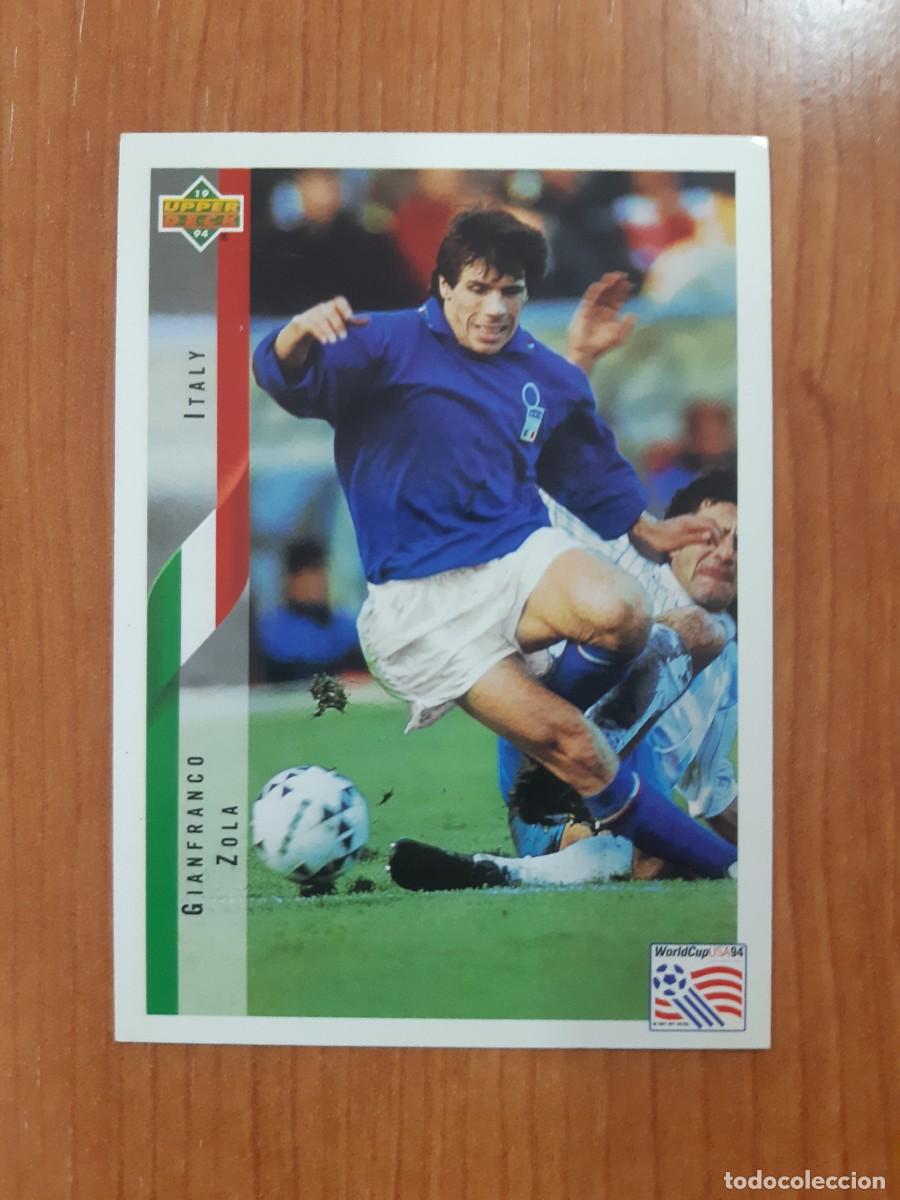 Cromos de f&uacute;tbol: N&deg;157 GIANFRANCO ZOLA ITALY ITALIA WORLD CUP USA 94 UPPER DECK 1994