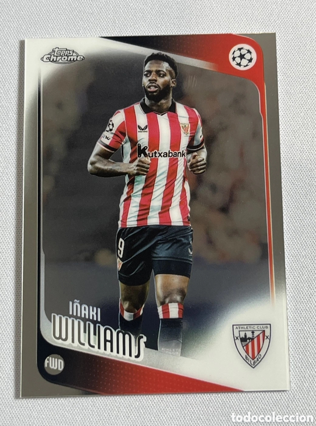 Cromos de f&uacute;tbol: # 20 I&Ntilde;AKI WILLIAMS (ATHLETIC CLUB DE BILBAO) BASE CARD , TOPPS CHROME 2025 2026