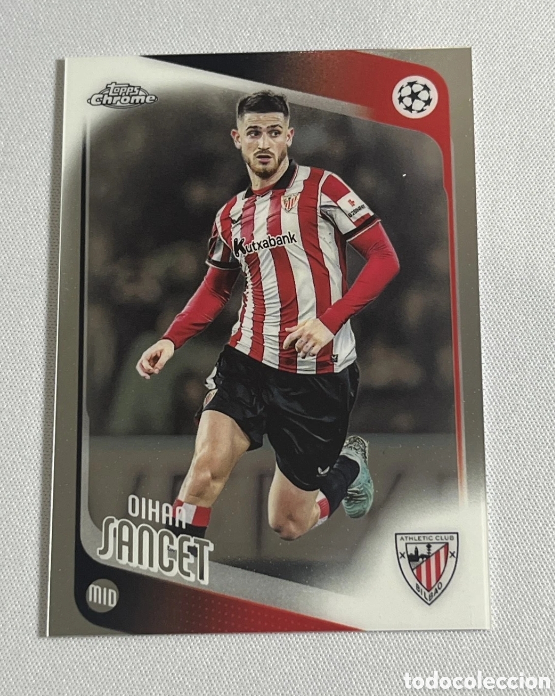 Cromos de f&uacute;tbol: # 195 OIHAN SANCET (ATHLETIC CLUB DE BILBAO) BASE CARD , TOPPS CHROME 2025 2026