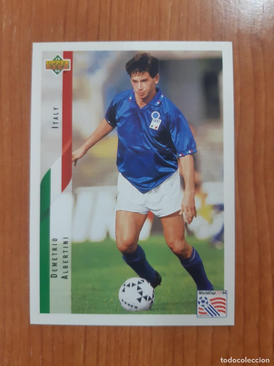 Cromos de f&uacute;tbol: N&deg;151 DEMETRIO ALBERTINI ITALY ITALIA WORLD CUP USA 94 UPPER DECK 1994