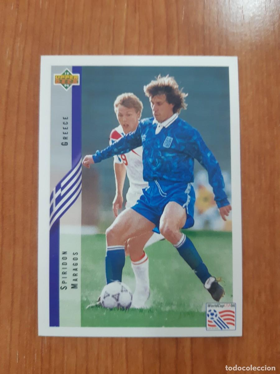 Cromos de f&uacute;tbol: N&deg;147 SPIRIDON MARAGOS GREECE GRECIA WORLD CUP USA 94 UPPER DECK 1994