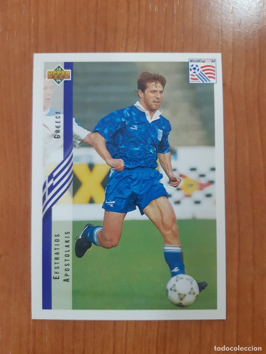 Cromos de f&uacute;tbol: N&deg;145 EFSTRATIOS APOSTOLAKIS GREECE GRECIA WORLD CUP USA 94 UPPER DECK 1994