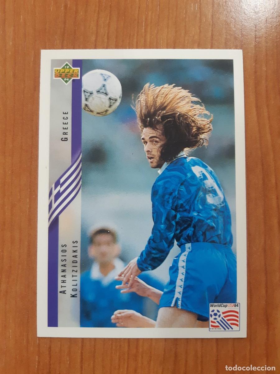 Cromos de f&uacute;tbol: N&deg;144 ATHANASIOS KOLITZIDAKIS GREECE GRECIA WORLD CUP USA 94 UPPER DECK 1994