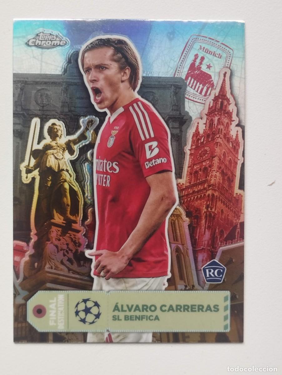 Cartes &agrave; collectionner de Football: Cromo Card FD-34 Alvaro Carreras Final Destination Benfica Topps Chrome 24 25 2024 2025 Rookie RC