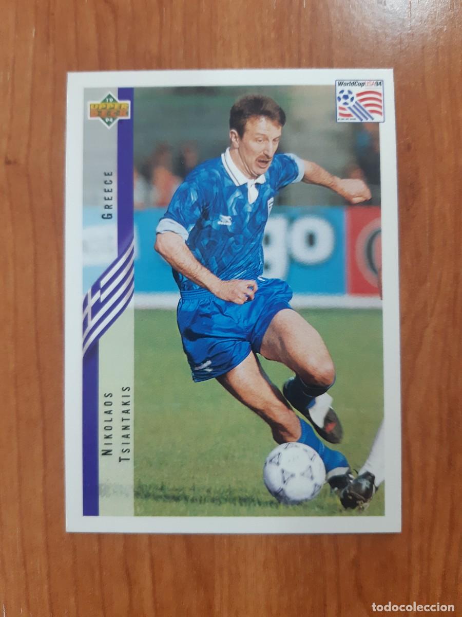 Cromos de f&uacute;tbol: N&deg;143 NIKOLAOS TSIANTAKIS GREECE GRECIA WORLD CUP USA 94 UPPER DECK 1994