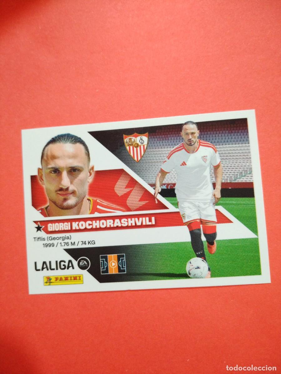 Cromos de f&uacute;tbol: ESTE 2026 2027 FICHAJE N 36 KOCHORASHVILI DEL SEVILLA