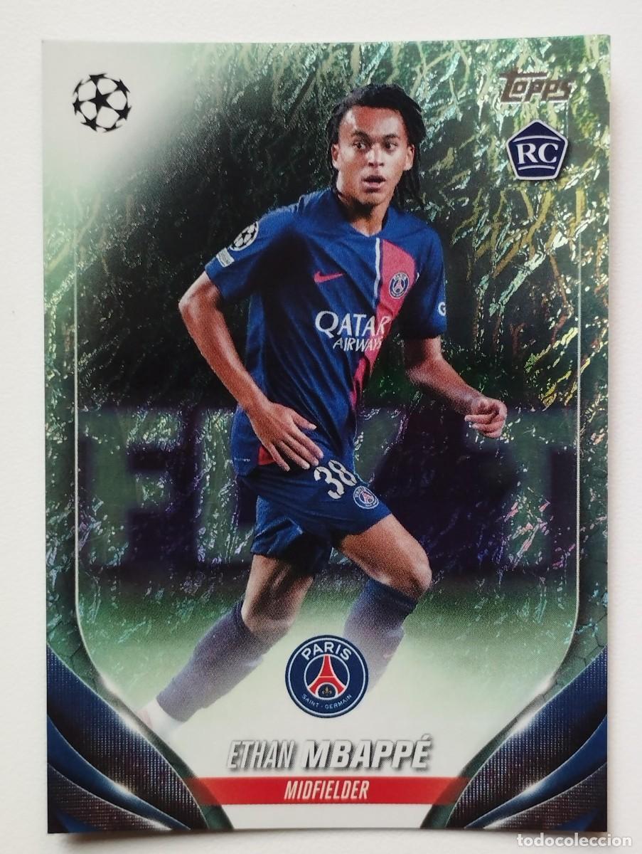 Cartes &agrave; collectionner de Football: Cromo Card Topps UEFA Champion League 24 2024 Rookie RC Jade - ETHAN MBAPPE 181 PSG