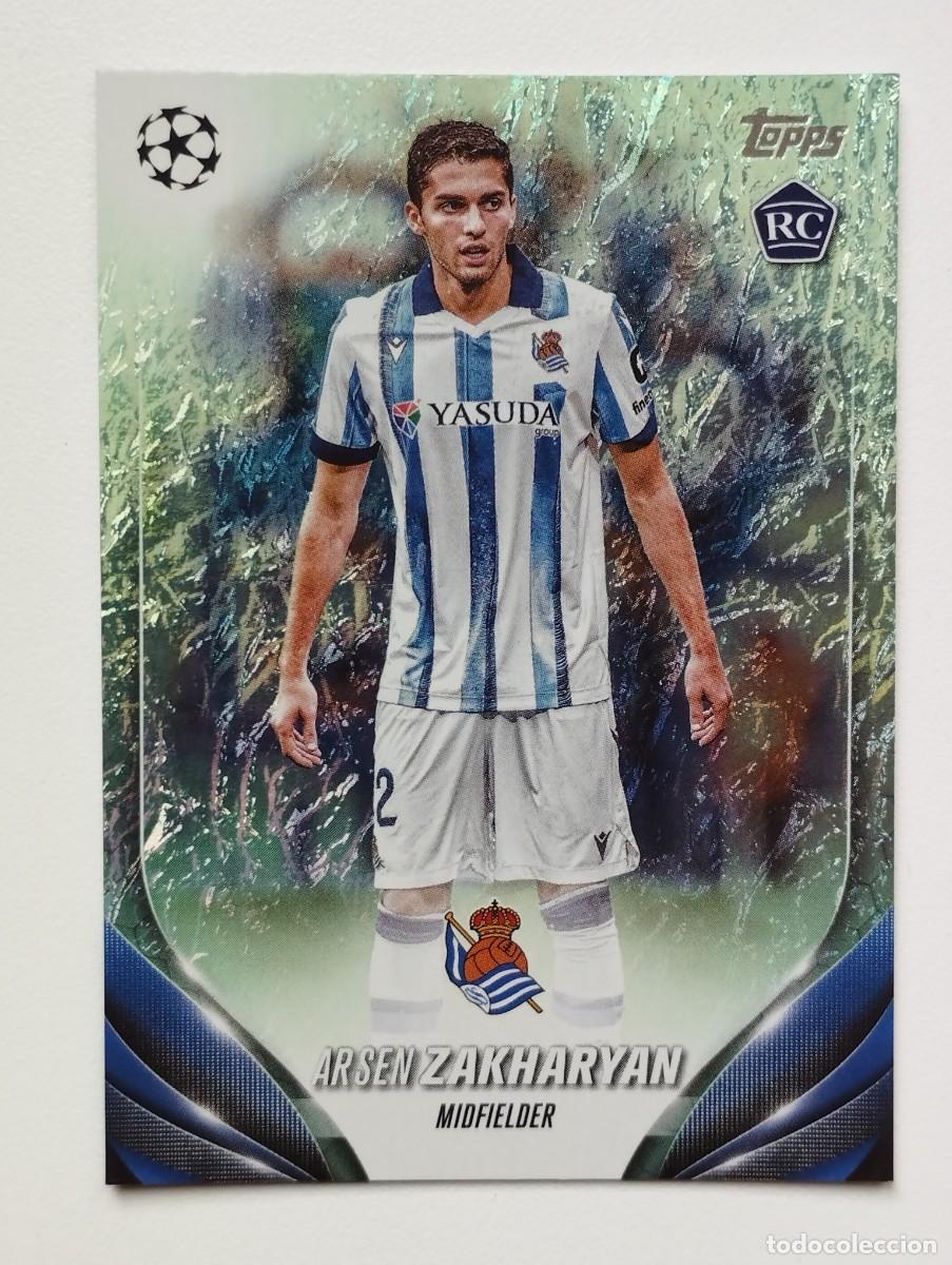 Cartes &agrave; collectionner de Football: Cromo Card Topps UEFA Champion League 24 2024 Rookie RC Jade - ARSEN ZAKHARYAN 141 REAL SOCIEDAD
