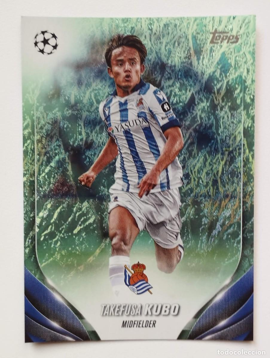 Cartes &agrave; collectionner de Football: Cromo Card Topps UEFA Champion League 24 2024 - Jade - TAKEFUSA KUBO 45 REAL SOCIEDAD